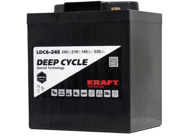 KRAFT Traction Line AGM C20 245 Ач 6V